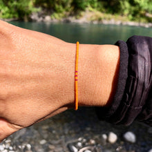 Load image into Gallery viewer, “Sun Kissed" Seed Bead with Turquoise Stone Spirit Bracelet or Anklet
