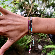 Load image into Gallery viewer, “Heart of the Forest” Ethiopian Opal, Seed Bead Dream Bracelet
