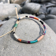 Load image into Gallery viewer, “Neah Bay" Blue Stone and Seed Bead Wanderlust / Dream Bracelet
