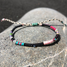 Load image into Gallery viewer, “Mycelium Magic” Fiber Threads with Gemstones Wanderlust Bracelet
