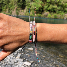 Load image into Gallery viewer, “Summer’s Darling” Fiber Threads with Gemstone Wanderlust Bracelet
