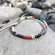 Load image into Gallery viewer, “Neah Bay" Blue Stone and Seed Bead Wanderlust / Dream Bracelet
