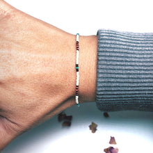 Load image into Gallery viewer, "Petal and Thorn" Turquoise, and Seed Bead Spirit Bracelet

