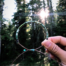 Load image into Gallery viewer, "Silver Forest" Cotton Wanderlust Bracelet
