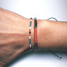 Load image into Gallery viewer, "Calamity Jane" Fiber Threads with Merino Wool Wanderlust Bracelet

