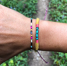 Load image into Gallery viewer, "Montana Sky" Ethiopian Opal, Turquoise, Seed Bead Spirit Bracelet
