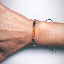 Load image into Gallery viewer, "Calamity Jane" Fiber Threads with Merino Wool Wanderlust Bracelet

