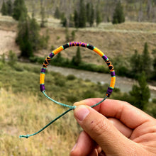 Load image into Gallery viewer, "Wyoming Sun" Cotton Wanderlust Bracelet
