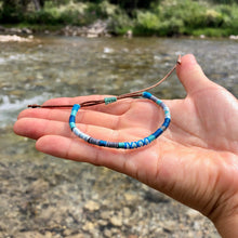 Load image into Gallery viewer, "Wind River" Cotton Wanderlust Bracelet
