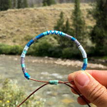 Load image into Gallery viewer, "Wind River" Cotton Wanderlust Bracelet
