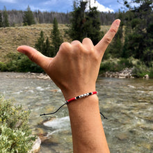 Load image into Gallery viewer, "Fire of Life" Cotton Wanderlust Bracelet

