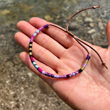 Load image into Gallery viewer, "Wyoming Wildflower" Cotton Wanderlust Bracelet
