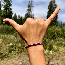 Load image into Gallery viewer, "Wyoming Wildflower" Cotton Wanderlust Bracelet

