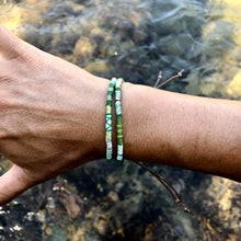 Load image into Gallery viewer, "Evergreen" Cotton Wanderlust Bracelet
