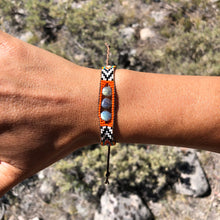Load image into Gallery viewer, "Traveling Sun” Labradorite, Turquoise, Ethiopian Opal, and Seed Bead Dream Bracelet
