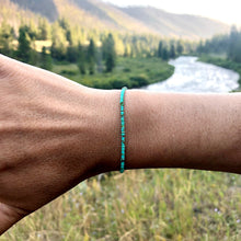 Load image into Gallery viewer, "The Traveler" Tiny Turquoise Stone Spirit Bracelet
