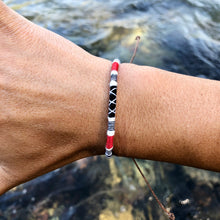 Load image into Gallery viewer, "Montana Summer" Cotton and Merino Wool Wanderlust Bracelet
