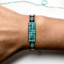 Load image into Gallery viewer, "Phoebe” Turquoise, Pearl, Opal, and Seed Bead Dream Bracelet
