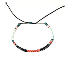 Load image into Gallery viewer, "Calamity Jane" Fiber Threads with Merino Wool Wanderlust Bracelet
