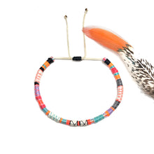 Load image into Gallery viewer, "Belle Starr" Fiber Threads with Merino Wool Wanderlust Bracelet

