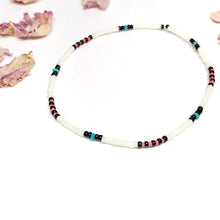 Load image into Gallery viewer, "Petal and Thorn" Turquoise, and Seed Bead Spirit Bracelet
