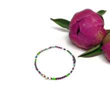 Load image into Gallery viewer, "Moonchild" Ethiopian Opal, Turquoise, and Seed Bead Spirit Bracelet
