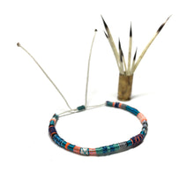 Load image into Gallery viewer, "Livewire" Fiber Threads with Merino Wool Wanderlust Bracelet
