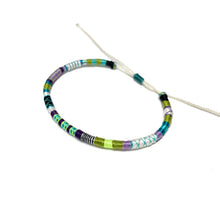Load image into Gallery viewer, "Moonlight" Fiber Threads with Merino Wool Wanderlust Bracelet

