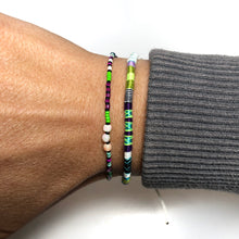 Load image into Gallery viewer, "Moonlight" Fiber Threads with Merino Wool Wanderlust Bracelet
