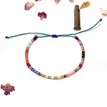Load image into Gallery viewer, "Punk Rock" Fiber Threads with Merino Wool Wanderlust Bracelet
