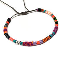 Load image into Gallery viewer, "Rockstar" Fiber Threads with Merino Wool Wanderlust Bracelet
