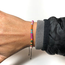 Load image into Gallery viewer, "Rockstar" Fiber Threads with Merino Wool Wanderlust Bracelet

