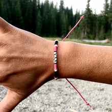Load image into Gallery viewer, "Sun on the Horizon" Merino Wool, Cotton Wanderlust Bracelet
