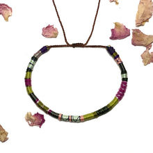 Load image into Gallery viewer, "Briar Rose" Fiber Threads with Merino Wool Wanderlust Bracelet
