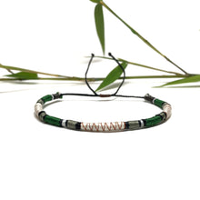 Load image into Gallery viewer, "Tranquility" Fiber Threads with Merino Wool Wanderlust Bracelet
