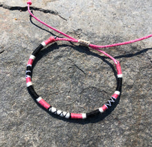 Load image into Gallery viewer, "Sun on the Horizon" Merino Wool, Cotton Wanderlust Bracelet
