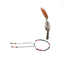 Load image into Gallery viewer, "Alice" Fiber Threads with Merino Wool Micro-Wanderlust Bracelet
