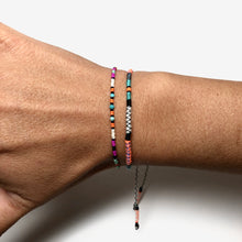 Load image into Gallery viewer, "Alice" Fiber Threads with Merino Wool Micro-Wanderlust Bracelet
