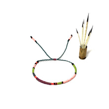 Load image into Gallery viewer, "Caterpillar" Fiber Threads with Merino Wool Micro-Wanderlust Bracelet
