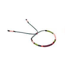 Load image into Gallery viewer, "Caterpillar" Fiber Threads with Merino Wool Micro-Wanderlust Bracelet
