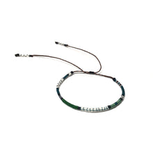 Load image into Gallery viewer, "Jabberwocky" Fiber Threads with Merino Wool Micro-Wanderlust Bracelet
