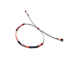 Load image into Gallery viewer, "Tweedle" Fiber Threads with Merino Wool Micro-Wanderlust Bracelet CHILD SIZE
