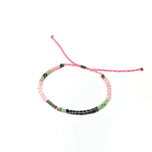 Load image into Gallery viewer, "Boro Grove" Fiber Threads with Merino Wool Micro-Wanderlust Bracelet CHILD SIZE

