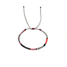 Load image into Gallery viewer, "White Rabbit" Fiber Threads with Merino Wool Micro-Wanderlust Bracelet
