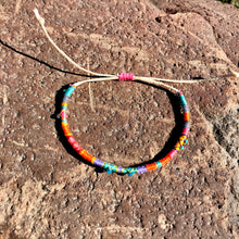 Load image into Gallery viewer, "Travelin' Tumbleweed" Cotton with Apatite, Turquoise, and Ethiopian Opal Wanderlust Bracelet
