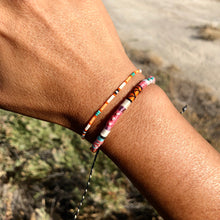 Load image into Gallery viewer, "Dirt Road Dreamer" Turquoise Stone and Seed Bead Spirit Bracelet
