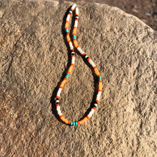 Load image into Gallery viewer, "Dirt Road Dreamer" Turquoise Stone and Seed Bead Spirit Bracelet
