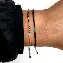 Load image into Gallery viewer, "Live, Travel, Adventure" Turquoise and Seed Bead Spirit Bracelet
