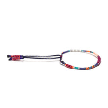 Load image into Gallery viewer, "Be in Love with your Life" Alpaca Wool and Various Fiber Threads Micro-Wanderlust Bracelet
