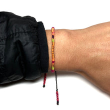Load image into Gallery viewer, "Everything Ahead of Me" Alpaca Wool and Various Fiber Threads Micro-Wanderlust Bracelet
